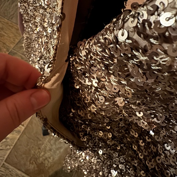RW&Co Sequin Open Back Mini Dress - Picture 5 of 5